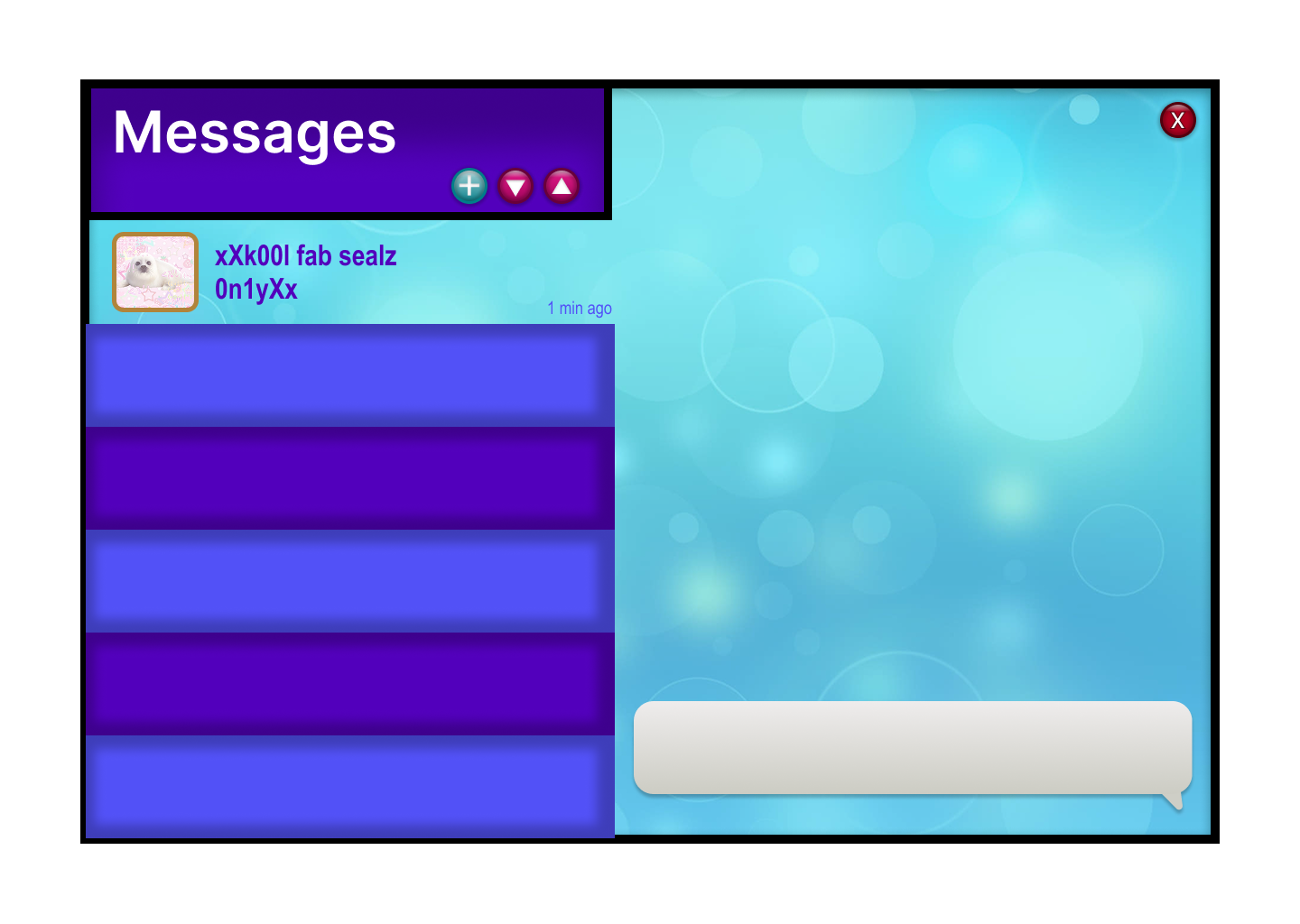 Chatroom UI Frame